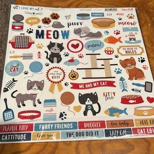 I love my cat collection scrapbooking kit